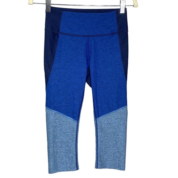 Outdoor Voices Blue Colorblock High-Waisted Leggings XS athlisure sporty street - Picture 2 of 8